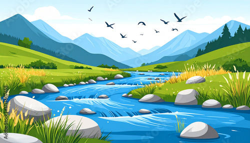 Mountain River Harmony