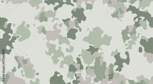 A light camouflage pattern with muted green and grey splotches.