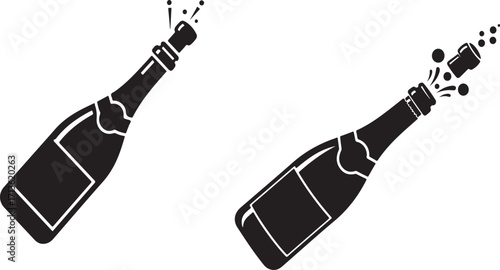 Champagne Bottle Icon for New Year Celebration

Black and White Champagne Pop Vector Clipart

Party Celebration Champagne Bottle Silhouette

Simple Champagne Icon for Festive Designs