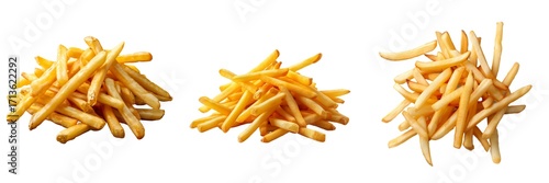 Wallpaper Mural Set of French Potato Isolated on Transparent Background. PNG. Torontodigital.ca