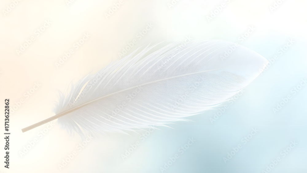 Obraz premium White Feather Calm