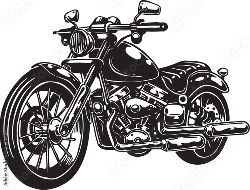 Bullet Bike Vector Shilloutte