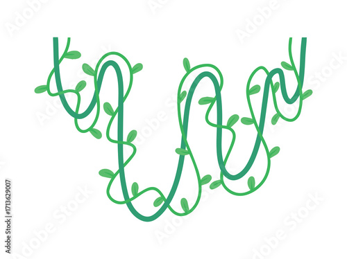 Jungle Tree Background Illustration
