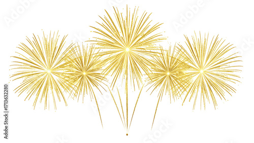 fireworks isolated on transparent background