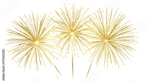 fireworks isolated on transparent background