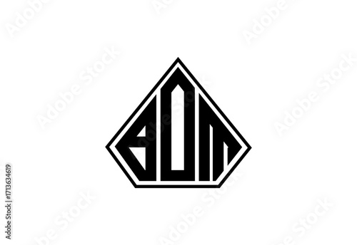 Free Download BDM Custom Monogram Logo Design. - GFXLoad
