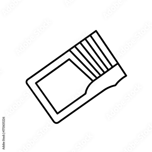 flashcard icon isolated on white