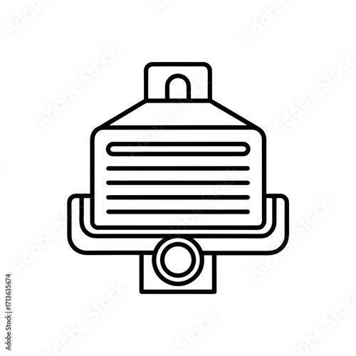 plagiarism detector icon isolated on white