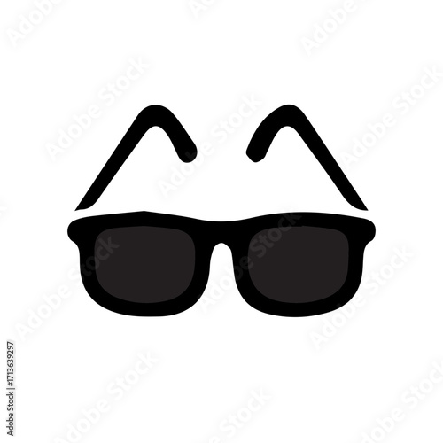 Stylish dark sunglasses with a thick black frame, perfect for a trendy and casual look