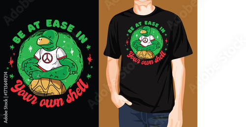 Easy in you shell t-shirt design