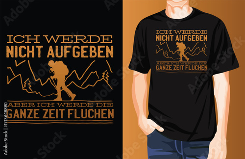 Hiking t-shirt design