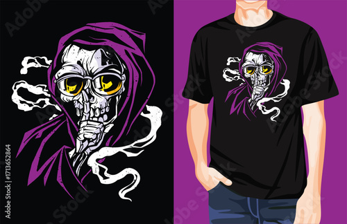 Silent death t-shirt design