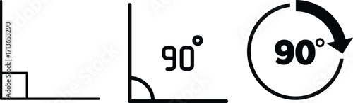 90° angle view icon vector illustration