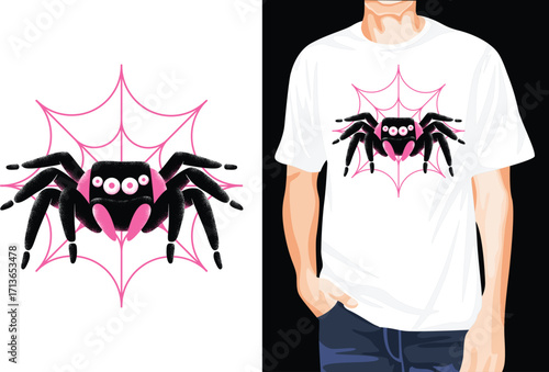 Spider t-shirt design