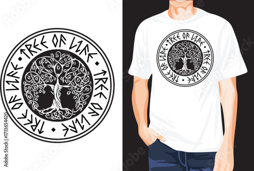 Tree of life t-shirt design