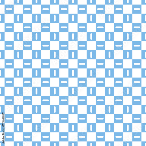 Blue and white geometric seamless pattern background