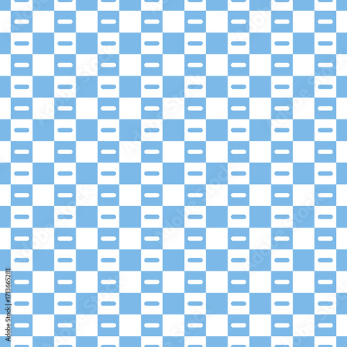Blue and white geometric seamless pattern background