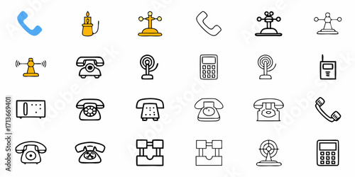 Illustration of various office and drafting supplies including protractors, staplers and push pins displayed