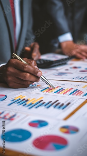 **Investment Analysis Business Professionals Reviewing Roi Net Present Value Internal Rate Of Return Financial Models --Ar 9:16 --Q 2 --Raw** - @Musa (Relaxed)