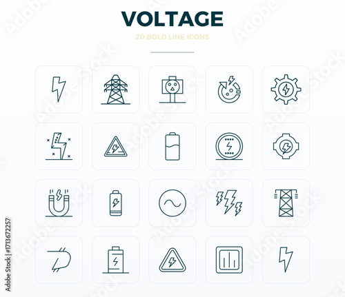 Voltage Vector Graphics featuring 20 Bold Outline PIXEL Perfect 128x128 Designs