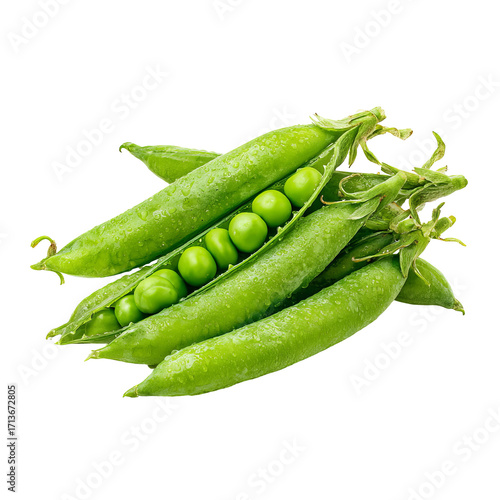 Fresh green peas in pods (8)