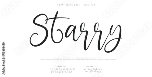 Manual signature for documents on white background. Hand drawn Calligraphy lettering Vector illustration