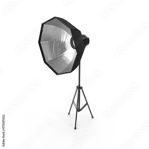 Professional photography softbox light equipment on stand for studio lighting