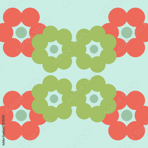 EPS allover design for dizital textile graphic designers with high quality