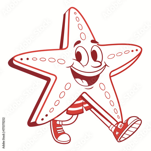 Playful Star Mascot Character