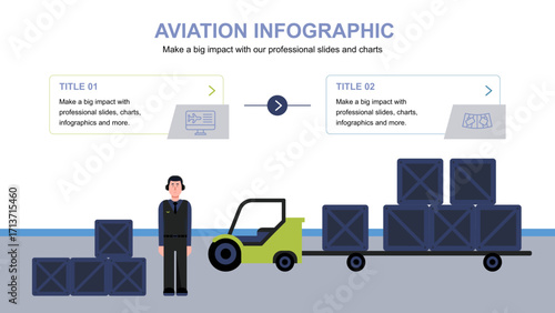 Aviation Infographic Flight and Air Traffic Control