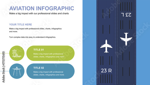 Aviation Infographic Airplane Servicing and Maintenance