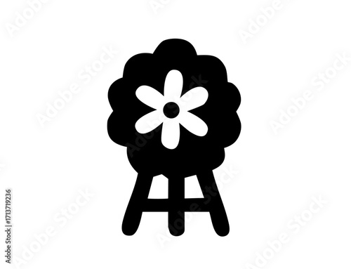 funeral icon 05 : Funeral Altar with Flowers, altar, funeral, flowers, art flowers, ceremony, mourning, respect, tradition, memorial, bereavement, loss, condolence, farewell, religious, ritual, 