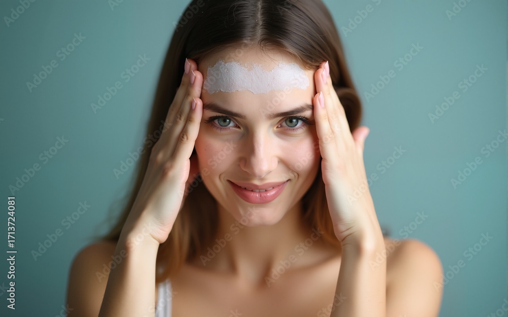 Fototapeta premium Stress and depression due to skin problems. High quality