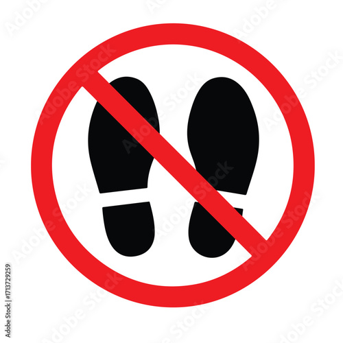 do not stand here sign, no walk