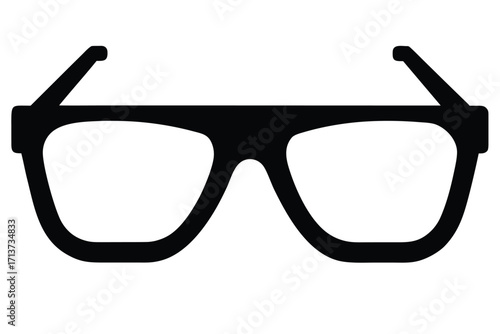 ar surgery glasses silhouette vector icon