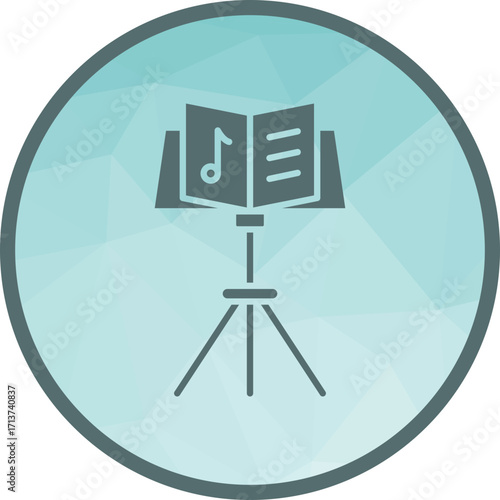 Music Stand icon vector image. Suitable for mobile apps, web apps and print media.