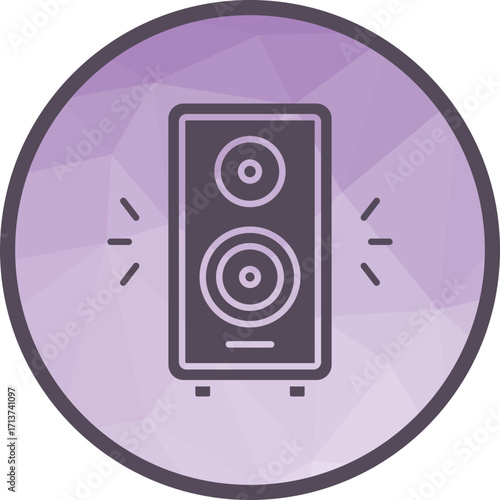 Speakers icon vector image. Suitable for mobile apps, web apps and print media.