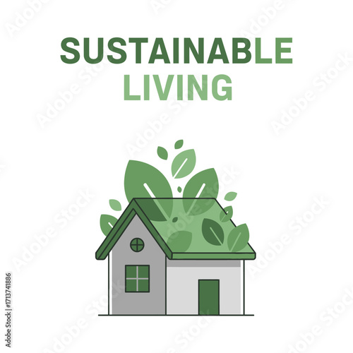 home leaf green eco icon energy ecology illustration 