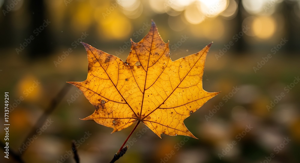 Obraz premium Autumn Leaves Close-up