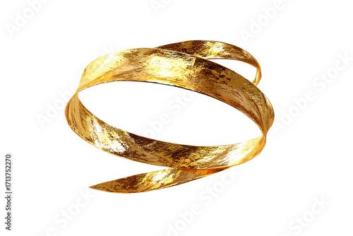 Golden, swirling rings