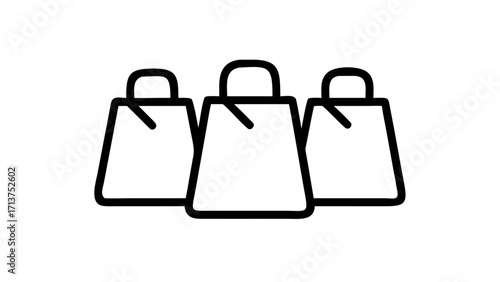 vector shopping bags