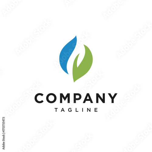 Nature Bio Gas Logo Icon Vector