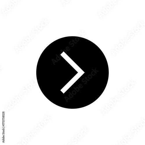 Forward Icon Line Style for UI and Navigation