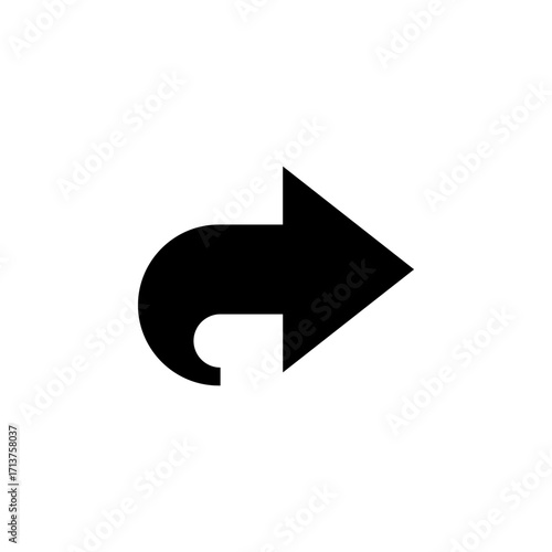 Forward Icon Line Style for UI and Navigation