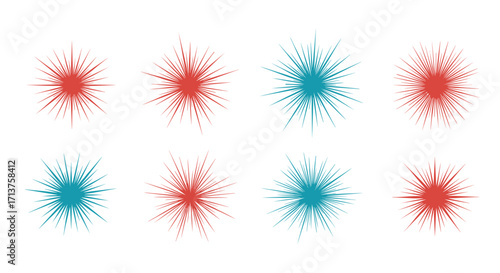 Abstract bursts of color representing dynamic energy and excitement in a modern design.