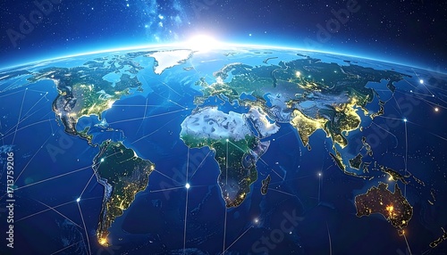 Global network map