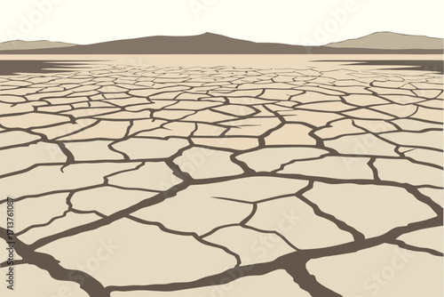 Alvord Desert in Oregon, dry lakebed playa with cracked surface stretching endlessly