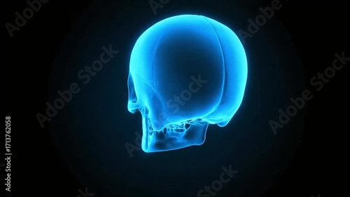 X-ray Visualization of Human Skull