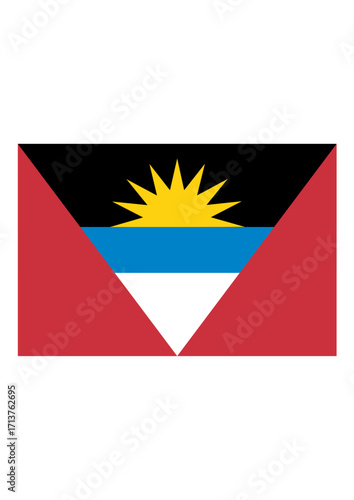 Antigua and Barbuda national flag - vector, vectorized Free Download Antigua and Barbuda national flag - vector, vectorized - GFXLoad