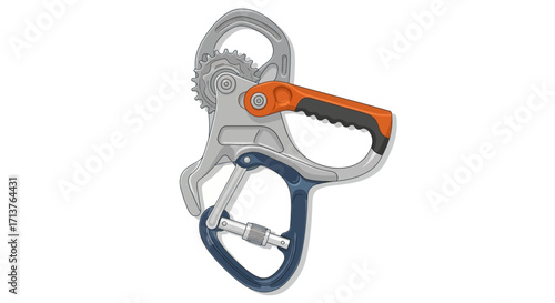 Ascender Illustration for Climbing Equipment 